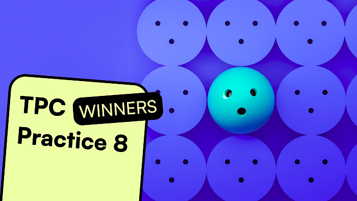 TPC Practice 8 Winners