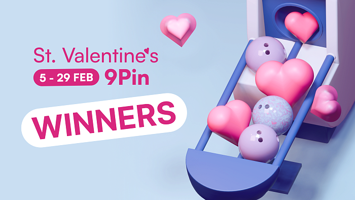 Winners St. Valentines 9 Pin